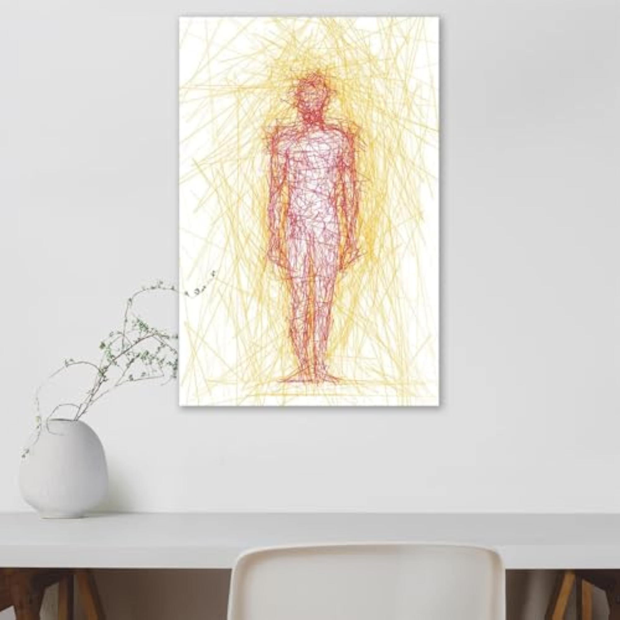 Man Silhouette Peel & Stick Vinyl Wall Sticker
